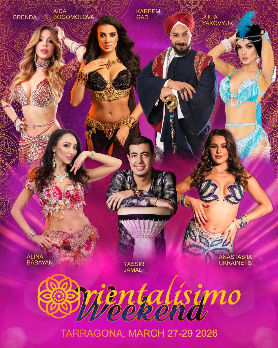 Poster of the festival with the teachers Kareem Gad, Ryan Guo Chao, Julia Yakovyuk, Yassir Jamal, Muneerah, Dariya Babak, Alina Babayan